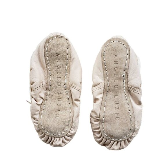 Angelo Luzio Toddler Leather Pink Ballet Flat 201C Sz 8 - Picture 2 of 4